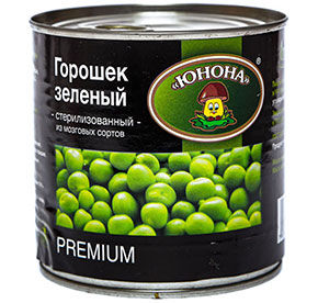 Горошек зеленый Юнона 420гр