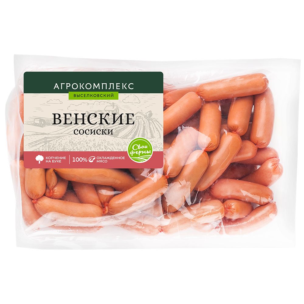 Сосиски Венские 1 кг Агрокомплекс 470₽