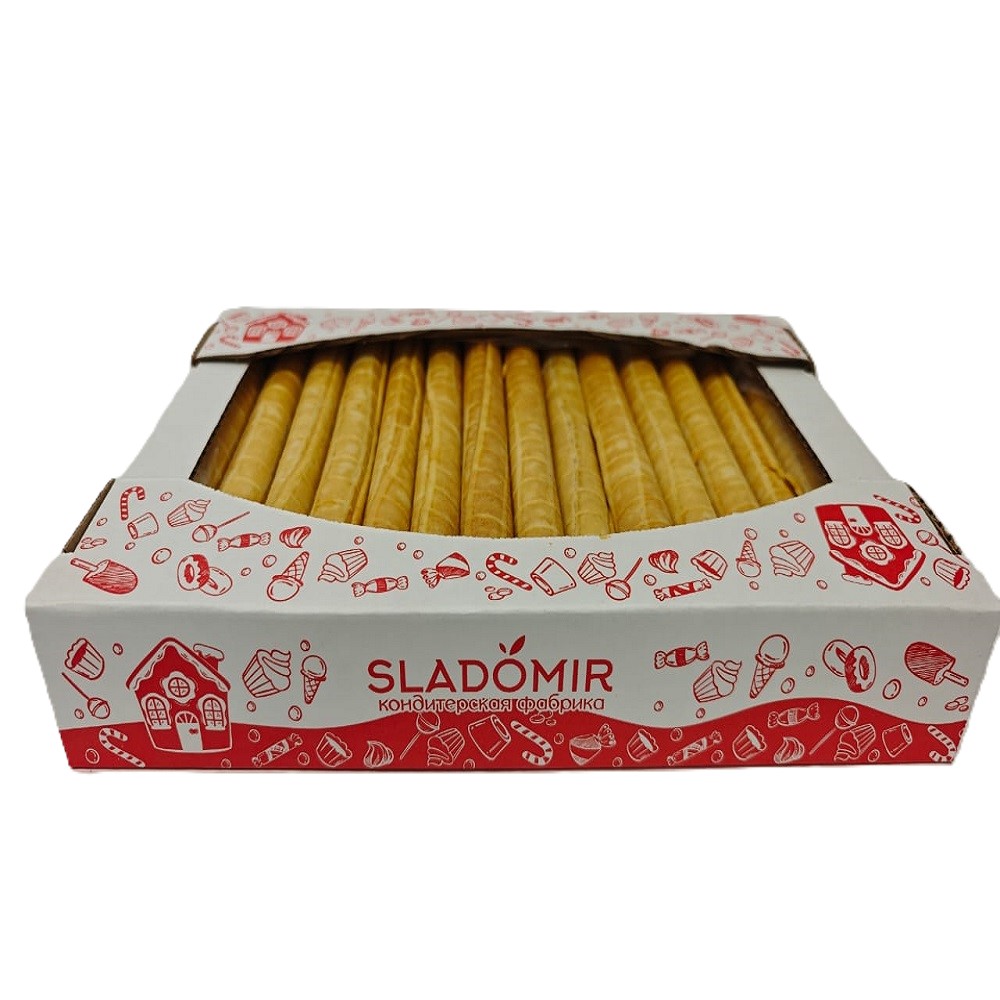 Вафельная трубочка с варёной сгущёнкой весСладомир 565₽