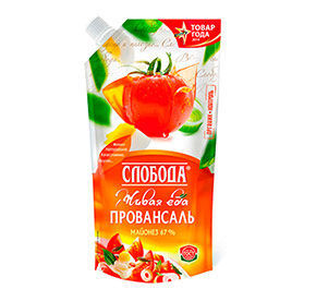 Майонез 230мл Слобода Провансаль 67% д/п с дозатором