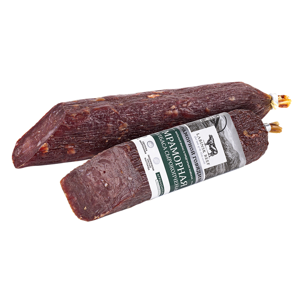 Колбаса сырокопченая Мраморная 200 гр Labinsk Beef 490₽