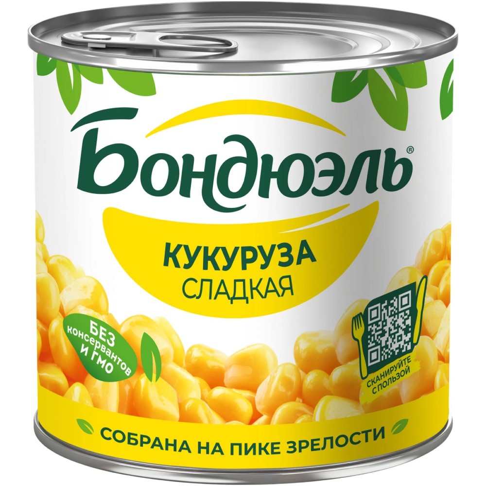 Кукуруза Bonduelle 425мл340г ск жб B Домино 175₽