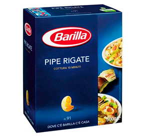 Паста Barilla Пипе Ригате 450гр 109₽