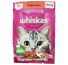 Корм 75 г Whiskas Рагу Телятина м/уп