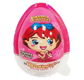 Яйцо с печеньем и игрушкой Чилдрен сюрприз Принцесса Волшебный кондитер 15гр