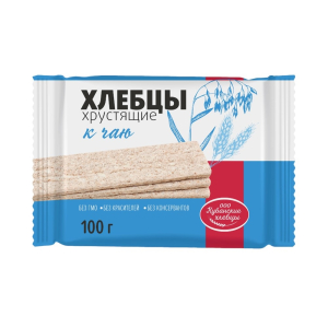 Хлебцы хрустящие экструзивные к чаю Кубанские хлебцы
