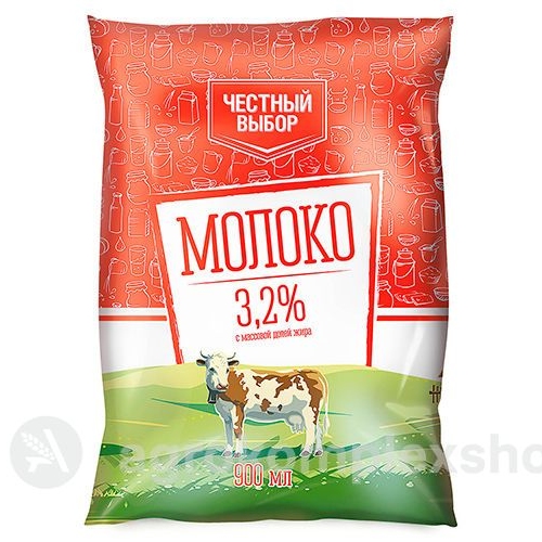 Молоко 3,2% Честный выбор 900мл