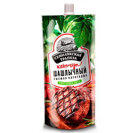 Кетчуп Семилукская трапеза Шашлычный д/пак 480гр