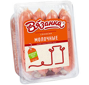 Сосиски Молочные Вязанка ф/в 0,45кг Стародворские колбасы