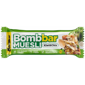 Батончик мультизлаковый "BOMBBAR" Киви - чиа 45 г х 30