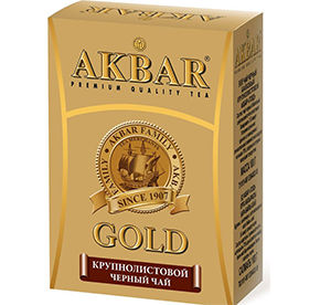 Чай АКБАР GOLD черный 24пак 100гр