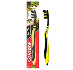 Щетка зубная 1 шт Colgate Зиг Заг Древесный уголь средней жесткости блистер