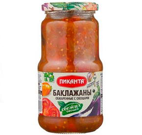 Баклажаны обжаренные с овощами Пиканта 520гр