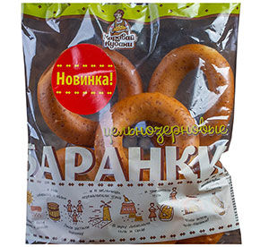 Баранки цельнозерновые 240гр м/у Каравай Кубани