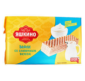 Вафли Яшкино Сливочные 200гр