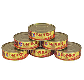 Бычки обжаренные в томатном соусе 5 Морей 240гр