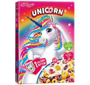 Радужные колечки Kellogg's Unicorn 195гр