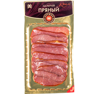 Балычок Пряный свин с/к (сервировочная нарезка уп вак 0,10 кг) Дружба Народов