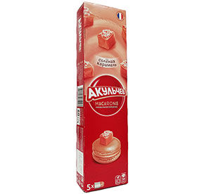 Пирожное Macarons со вкусом сол.карамели 60гр
