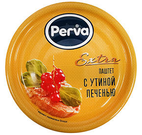 Паштет PERVA Extra с Утиной Печенью ж/б ключ 100гр