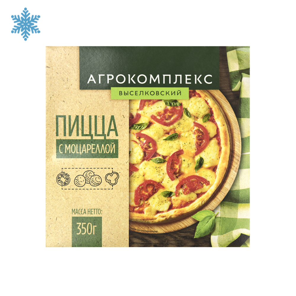 Пицца моцарелла Агрокомплекс 350гр 215₽