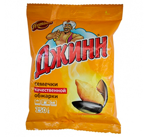 Джинн семечки качественной обжарки 250гр