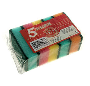 Губка для посуды мини 5шт