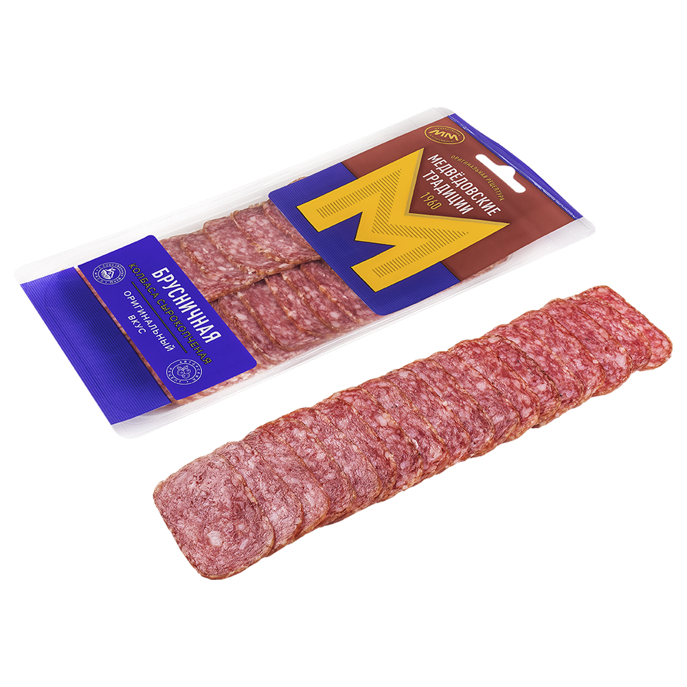 Брусничная колбаса ск полусухпродмяснколбиздв сервировнарезупакв МГА 01кг ООО ММК 120₽