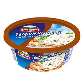 Сыр Хохланд творожный с лесными грибами ванна 140г [м]