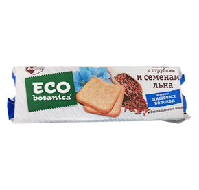 Галеты 160 г Eco batanika с отрубями и семенами льна м/уп