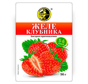 Желе Солнечный остров клубника 90гр