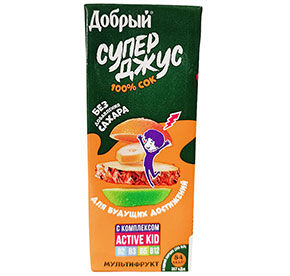 Сок Добрый Мультифрут 0,2л