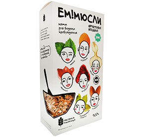 Мюсли запеченные на фруктозе С клубникой и мятой ЕМ! 300гр