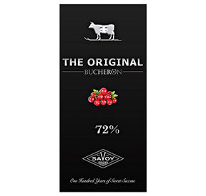 Шоколад Bucheron горький с кусочками клюквы 100гр