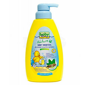 Babyline Гель для купания с мятой и солодкой для детей с первых дней жизни с дозатором 250мл