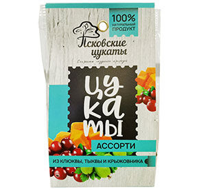 Цукаты ассорти крыжовник, тыква и клюква Forest 80гр