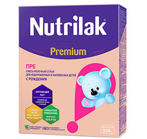 Смесь молочная Nutrilak Premium Пре с рождения 350гр