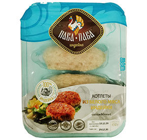 Котлеты из белого мяса индейки Пава-Пава 450гр