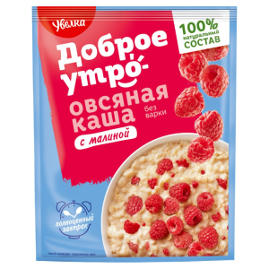 Каша 40 гр Увелка с малиной м/уп