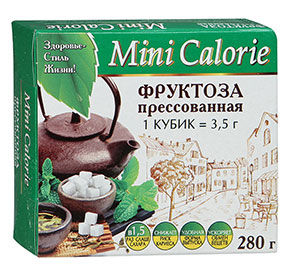 Фруктоза 280 г Диет Пром (кубик) прессованная к/уп