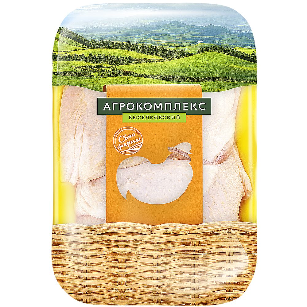 Части тушек цыплят-бройлеров бедро Агрокомплекс 240₽