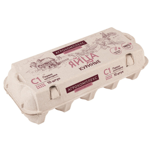 Яйца куриные С1 10 шт Агрокомплекс