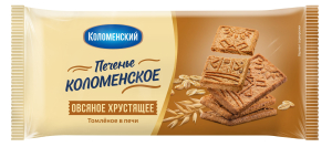 Печенье злаковое Коломенское овсяное хрустящее 120 гр