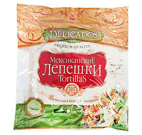 Лепешка Delicados Tortillas мультизлаковая м/у 400г