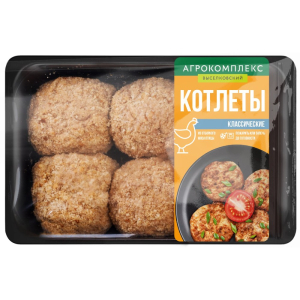 Котлеты Классические замороженные Агрокомплекс 540 г