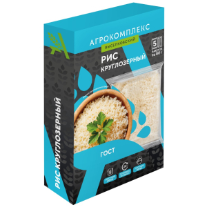 Рис круглозерный Агрокомплекс в варочных пакетах 400гр
