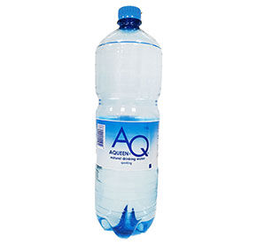 Вода природная питьевая газированная Аквин (AQUEEN) п/б 1,5л [м]