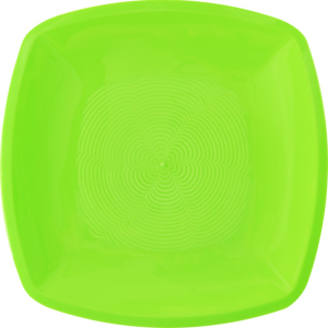 Тарелка квадр плоск 300мм зеленая 3 шт