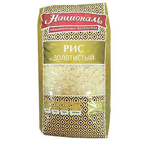 Рис Золотистый Националь 900г м/уп