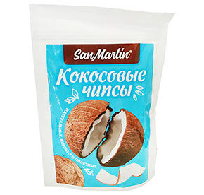 Чипсы San Martin кокосовые 40г м/уп